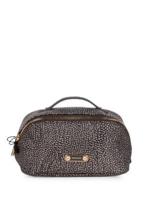 Borbonese O.P. print clutch bag - Grey