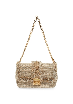 Christian Dior Pre-Owned 2012 Miss Dior tweed shoulder bag - Neutrals