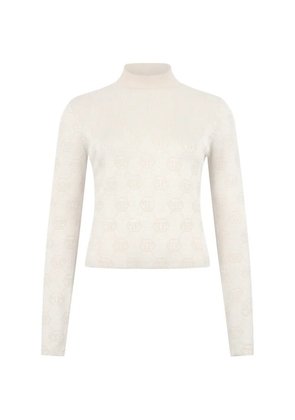 Philipp Plein Monogram turtleneck sweater - Neutrals