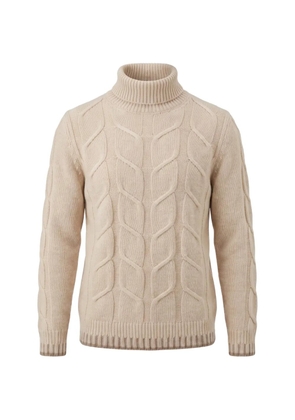 Altea cable-knit roll-neck sweater - Neutrals