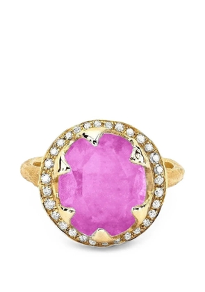 Logan Hollowell Baby Queen pink sapphire and diamond ring - Gold