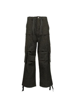 FILTH distressed drawstring cargo pants - Grey