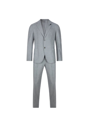 Lardini single-breasted wool-blend suit - Grey