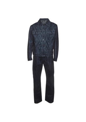 Fendi Pre-Owned FF-motif denim jacket and jeans set - Blue