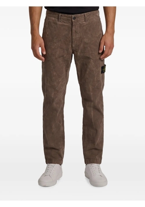 Stone Island Terra-effect corduroy trousers - Brown
