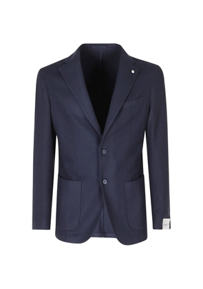 L.B.M. 1911 single-breasted cotton blazer - Blue