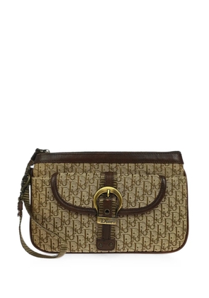 Christian Dior Pre-Owned 2001 Trotter buckle clutch bag - Neutrals
