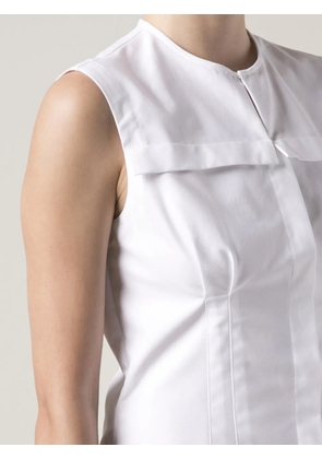 Alexander McQueen sleeveless layered shirt - White