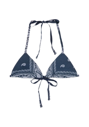 RE/DONE bandana-print top - Blue