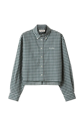 Miu Miu plaid shirt - Green