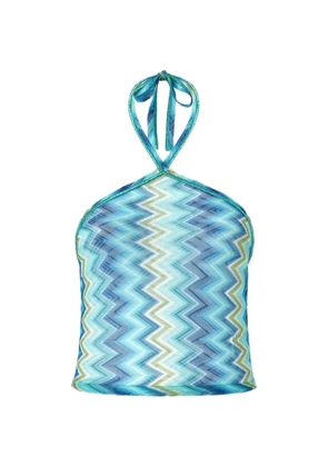 Missoni halter-neck top - Blue