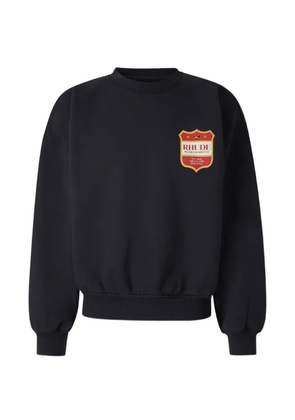 RHUDE logo-print cotton sweatshirt - Black