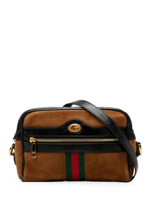 Gucci Pre-Owned 2000-2015 Mini Suede Web Ophidia crossbody bag - Brown