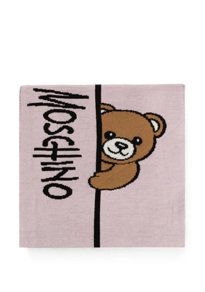 Moschino Teddy Bear motif scarf - Pink