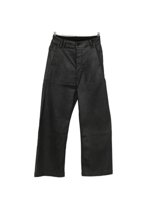 Thom Krom coated straight-leg trousers - Black