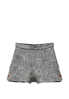 Versace wool bouclé shorts - Black