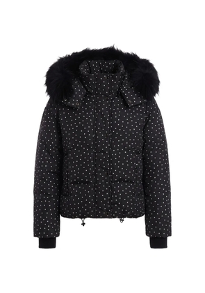 P.A.R.O.S.H. star-print hooded puffer jacket - Black