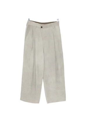 Ziggy Chen pleated wide-leg trousers - Grey