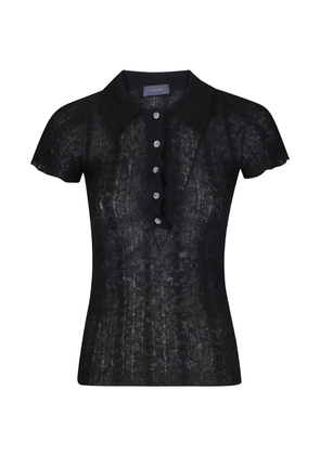 Haikure Laurie short-sleeve sweater - Black