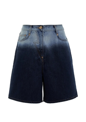 pushBUTTON gradient-effect lightning-bolt jeans - Blue