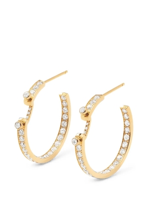 Nouvel Heritage Eternity Tuxedo Mood diamond hoop earrings - Gold