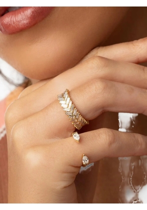 Anita Ko Zipper diamond ring - Gold