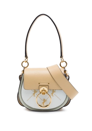 Chloé Pre-Owned 2019 Small Bicolor Leather Little Horses Tess satchel - White
