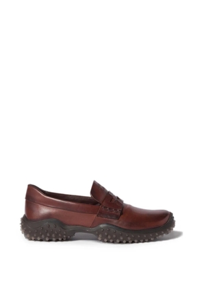 Miu Miu leather loafers - Brown