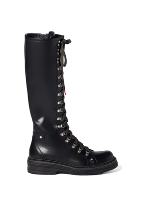 Miu Miu leather boots - Black