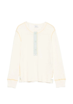 Chloé flatlock rib jersey top - Neutrals