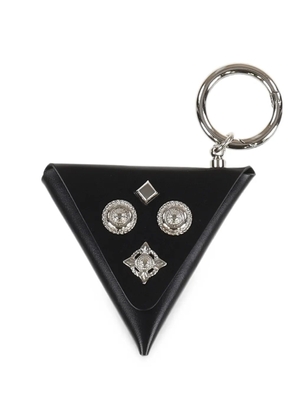 TOGA TOO embellished triangle keyring - Black