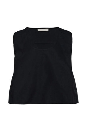 Club21 cropped scoop-neck top - Black