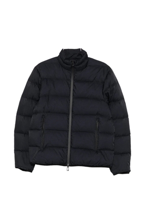 Emporio Armani logo-print quilted jacket - Black