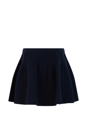 Lisa Yang knitted flared mini skirt - Blue