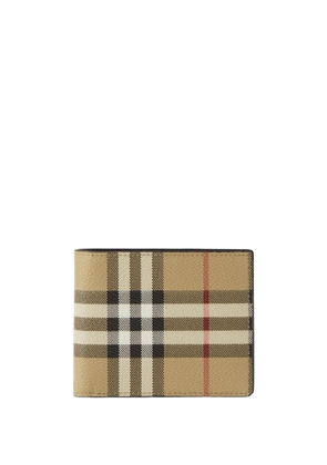 Burberry Vintage Check leather bifold wallet - Neutrals