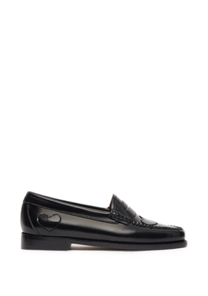 G.H.Bass Weejuns heart-patch penny loafers - Black