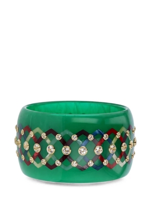 Mark Davis white topaz bangle - Green