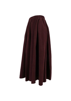 ASPESI elasticated-waist long skirt - Red