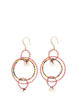 BIMBA Y LOLA multicolour beads and mother-of-pearl earrings - Gold