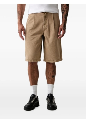 Vans logo-patch denim shorts - Neutrals
