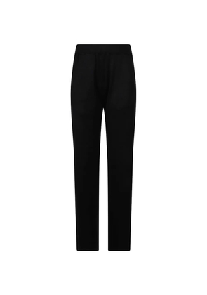 DONDUP logo-plaque straight-leg track pants - Black