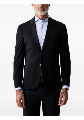 Karl Lagerfeld micro-check single-breasted blazer - Blue