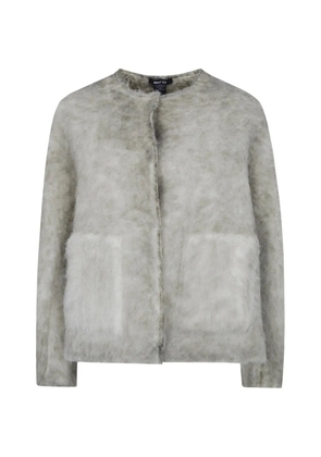 Avant Toi alpaca oversized jacket - Grey