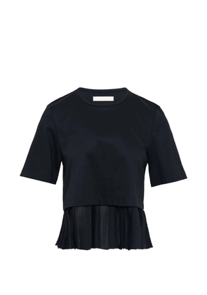 Club21 pleated-hem T-shirt - Black