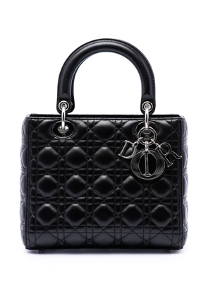 Christian Dior Pre-Owned 2013 Medium Lambskin Cannage Lady Dior satchel - Black