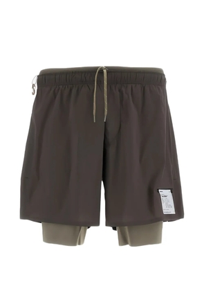 Satisfy TechSilk™ 8' layered shorts - Brown