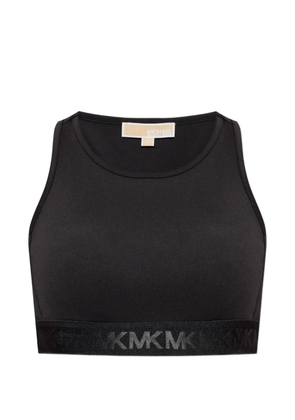 Michael Michael Kors logo-tape sports bra - Black
