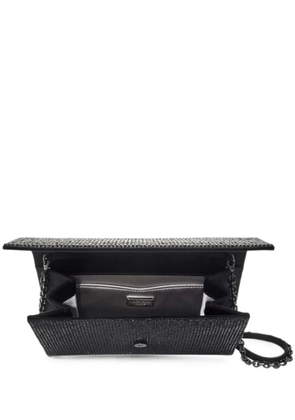 Judith Leiber Fizzoni crystal-embellished chain-strap clutch bag - Black