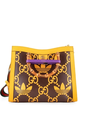 Gucci Pre-Owned x adidas Diana NM Bamboo Handle Jumbo GG Embossed Leather Medium tote bag - Yellow