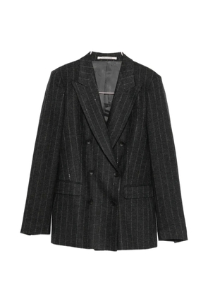 Tagliatore pinstripe sequin-embellished suit - Grey